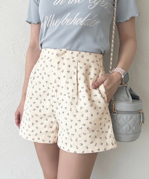 apres jour（アプレジュール）の「アソートハイウエストショートパンツ（その他パンツ・レディース・パープル系その他/ブラウン系その他/ブラック/ピンク系その他・フリー/X-LARGE）」の3枚目の写真