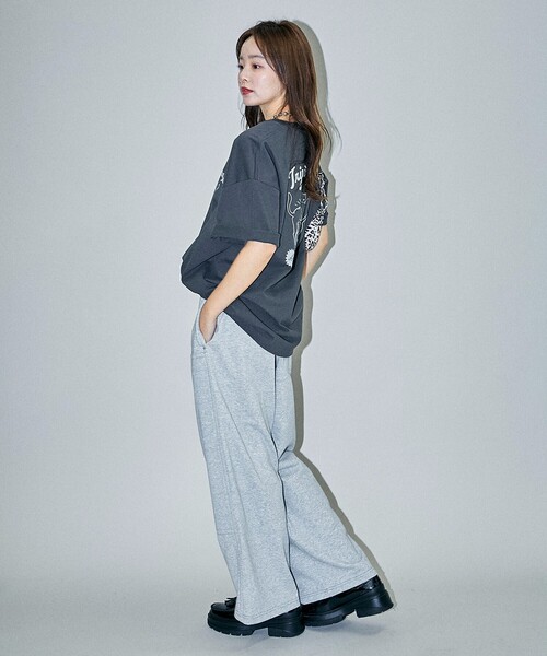 PUBLUX（パブリュクス）の「PUBLUX/パブリュクス ”triplet”キャット アニマル プリントTシャツ　限定展開（Tシャツ/カットソー・レディース・チャコールグレー/オフホワイト/ライトグレー・LARGE/SMALL/MEDIUM）」の19枚目の写真