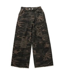 algy | ウエスト調節できるグランジワイドパンツ(その他パンツ)