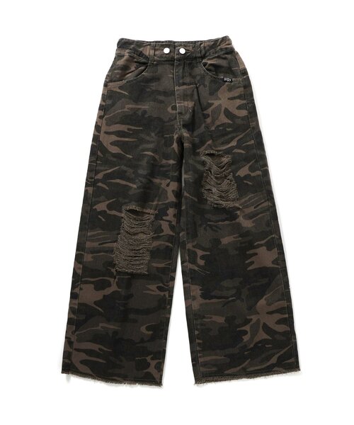 algy(アルジー)の「ウエスト調節できるグランジワイドパンツ(その他パンツ・キッズ・ピンク/オフホワイト/ブラック/サックスブルー/カモフラージュ・X-SMALL/MEDIUM/XX-SMALL/SMALL)」の5枚目の写真