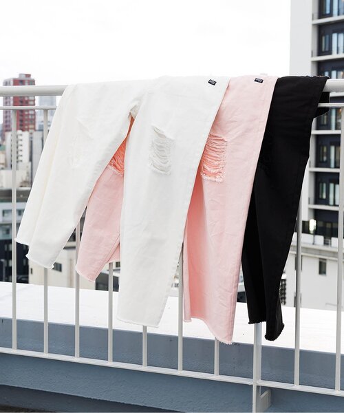 algy(アルジー)の「ウエスト調節できるグランジワイドパンツ(その他パンツ・キッズ・ピンク/オフホワイト/ブラック/サックスブルー/カモフラージュ・X-SMALL/MEDIUM/XX-SMALL/SMALL)」の6枚目の写真