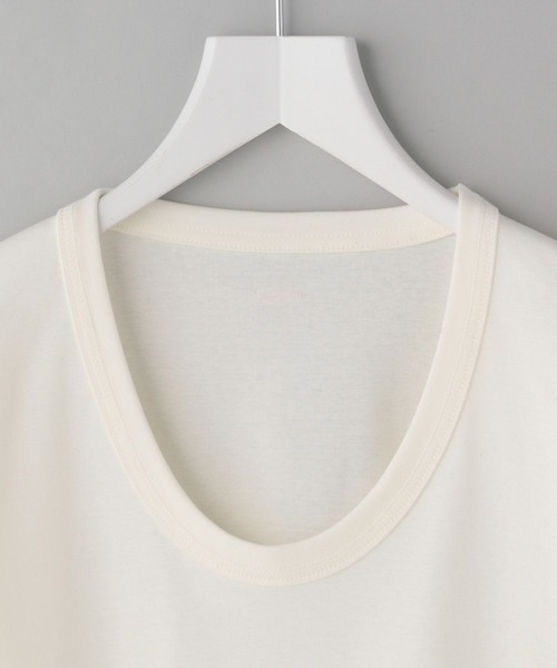 A part by(アパートバイ)の「ULTIMA Uネックプルオーバー5S(Tシャツ/カットソー・レディース・ブラウン系その他/ブラック/オフホワイト・FREE)」の9枚目の写真