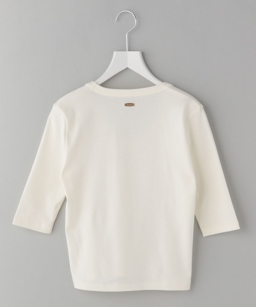 A part by(アパートバイ)の「ULTIMA Uネックプルオーバー5S(Tシャツ/カットソー・レディース・ブラウン系その他/ブラック/オフホワイト・FREE)」の12枚目の写真