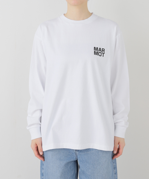 最終値下げ オンライン完売 KAPITAL 長袖カットソー ホワイト セール】MARMOT CAPITAL LOGO LS 25SS-L1-02-LG：Tシャツ（T