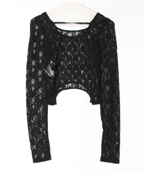 nemne store(ネンネストア)の「《Delfy》ガーターディテールレーストップス(シャツ/ブラウス・レディース・ブラック系/アイボリー・フリー)」の11枚目の写真