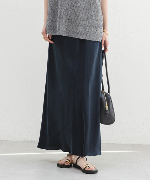NOBLE キュプラナローAラインスカート Spick & Span NOBLE スカート 「追加2」キュプラナローAラインスカート : ZOZOTOWN