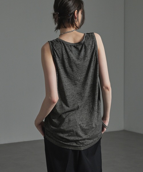 CIYOT（シヨウト）の「【CIYOT】ヴィンテージメイク マーブリングタンクトップ（タンクトップ・メンズ・グレイッシュブルー/グレー/オフホワイト/ブラック・M/L）」の13枚目の写真