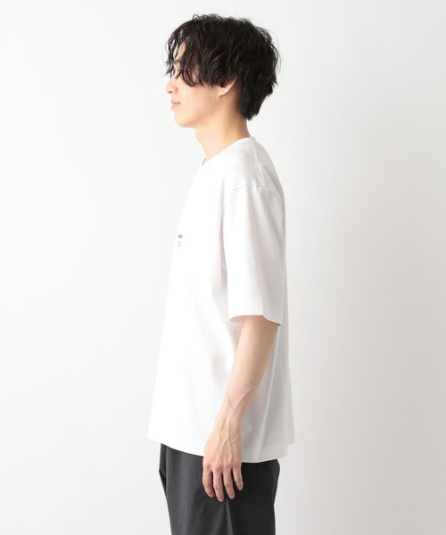 GLOBAL WORK（グローバルワーク）の「汗染み軽減Tシャツ/ロゴ/288051（Tシャツ/カットソー・メンズ・ダークグリーン/ホワイト/グレー/スミクロ/ホワイト系その他7・SMALL/MEDIUM/LARGE/X-LARGE）」の13枚目の写真