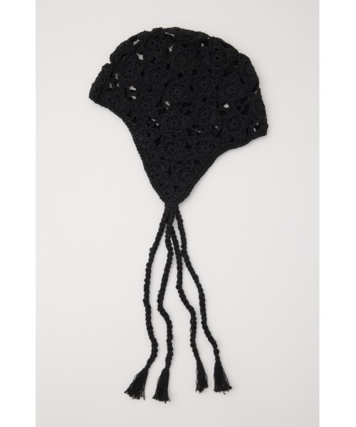 RODEO CROWNS WIDE BOWL（ロデオクラウンズワイドボウル）の「クロシェイヤーキャップ（ニットキャップ/ビーニー・レディース・レッド/アイボリー/ブラック・FREE）」の6枚目の写真