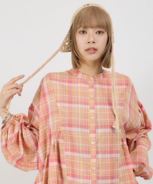 RODEO CROWNS WIDE BOWL（ロデオクラウンズワイドボウル）の「クロシェイヤーキャップ（ニットキャップ/ビーニー・レディース・レッド/アイボリー/ブラック・FREE）」の19枚目の写真