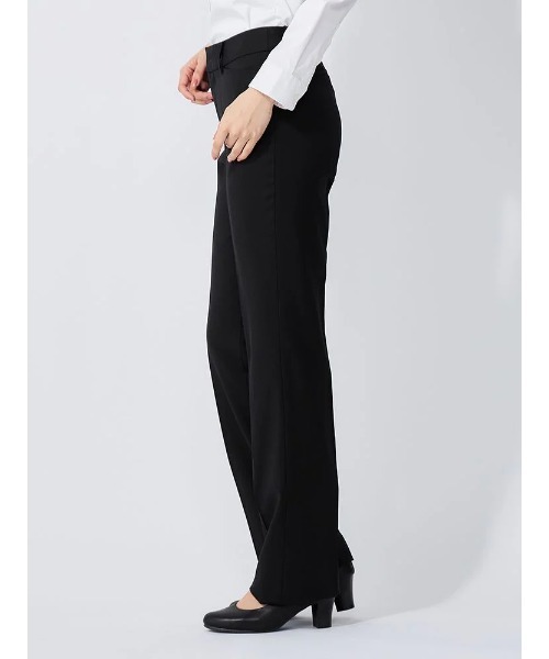 Perfect Suit FActory(パーフェクトスーツファクトリー)の「インポート【REDA】リクルートスーツ ストレートパンツ 無地 ブラック(スーツジャケット・レディース・ブラック・7号/13号/9号/11号)」の6枚目の写真