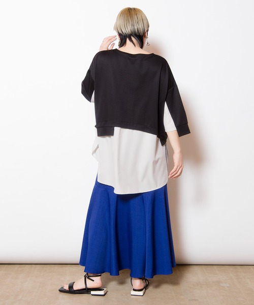 OSMOSIS(オズモーシス)の「プリーツ切替マーメイドスカート(スカート・レディース・ブラック/ブルー/グレー・ONE SIZE)」の15枚目の写真
