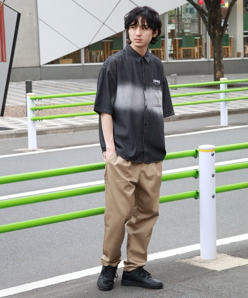 THRASHER(スラッシャー)の「【THRASHER/スラッシャー】オーバーサイズ ヴィンテージライク 半袖フェイドシャツ(シャツ/ブラウス・メンズ・ブルー/ブラック・XL/L/M)」の10枚目の写真