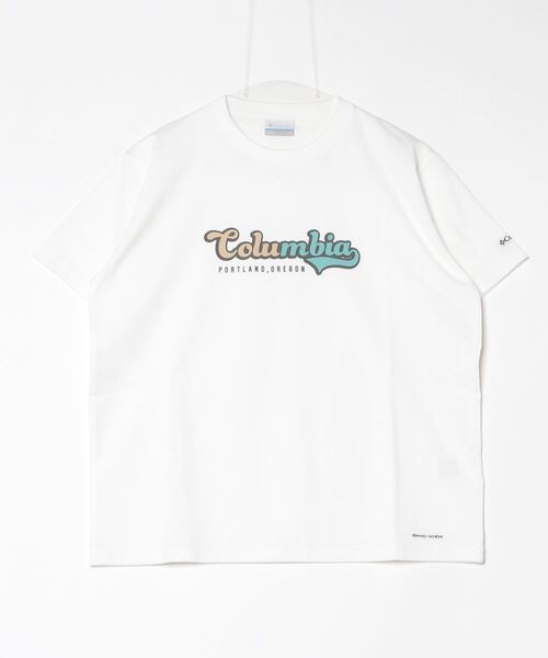 Columbia(コロンビア)の「コロンビア ウィメンズチャールズドライブショートスリーブTシャツ(Tシャツ/カットソー・レディース・ターコイズブルー/ホワイト/ベージュ・S/M/L/XL)」の2枚目の写真