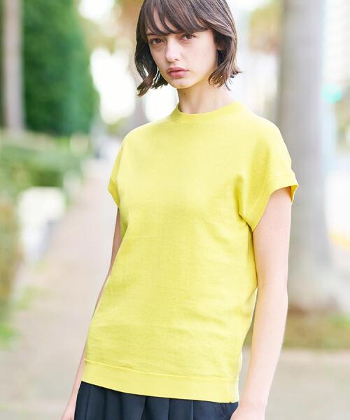 DRESSTERIOR(ドレステリア)の「【毎年人気!/ウォッシャブル】リネン裏毛フレンチプルオーバー(Tシャツ/カットソー・レディース・ピンク/ナチュラル/イエロー系その他/ブラック・38/36/34)」の3枚目の写真