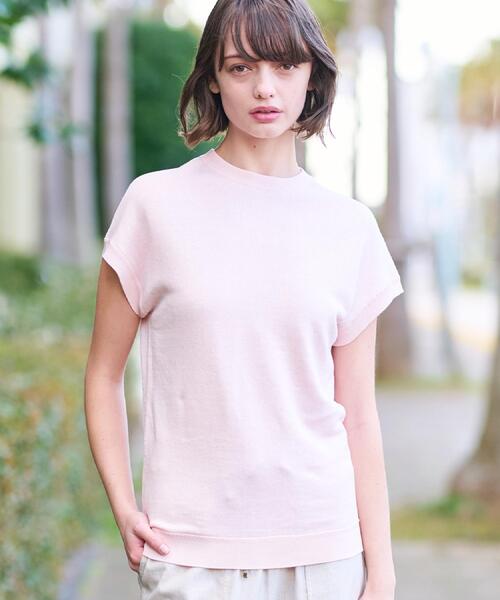 DRESSTERIOR(ドレステリア)の「【毎年人気!/ウォッシャブル】リネン裏毛フレンチプルオーバー(Tシャツ/カットソー・レディース・ピンク/ナチュラル/イエロー系その他/ブラック・38/36/34)」の4枚目の写真