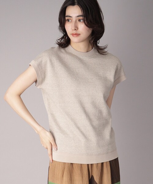 毎年人気！／洗える】リネン裏毛フレンチプルオーバー（Tシャツ