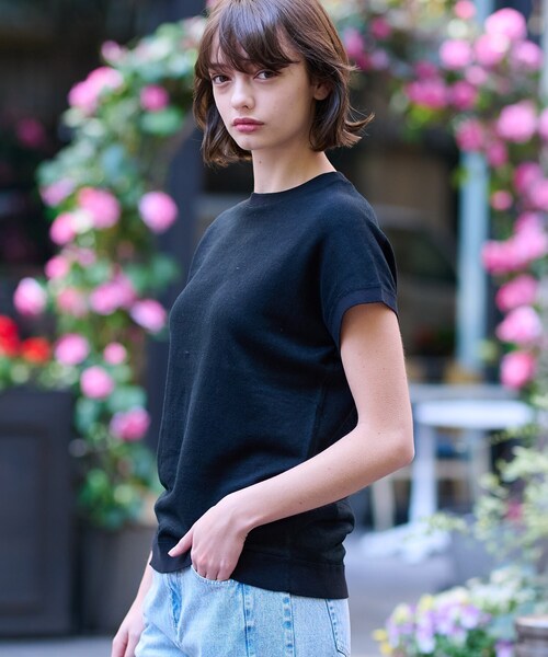 DRESSTERIOR(ドレステリア)の「【毎年人気!/ウォッシャブル】リネン裏毛フレンチプルオーバー(Tシャツ/カットソー・レディース・ピンク/ナチュラル/イエロー系その他/ブラック・38/36/34)」の10枚目の写真