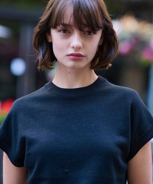 DRESSTERIOR(ドレステリア)の「【毎年人気!/ウォッシャブル】リネン裏毛フレンチプルオーバー(Tシャツ/カットソー・レディース・ピンク/ナチュラル/イエロー系その他/ブラック・38/36/34)」の7枚目の写真