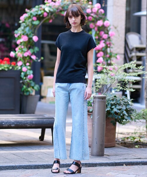 DRESSTERIOR(ドレステリア)の「【毎年人気!/ウォッシャブル】リネン裏毛フレンチプルオーバー(Tシャツ/カットソー・レディース・ピンク/ナチュラル/イエロー系その他/ブラック・38/36/34)」の6枚目の写真