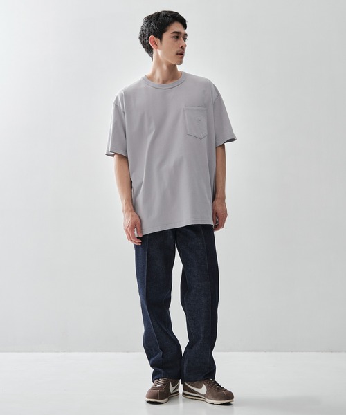 THE NORTH FACE PURPLE LABEL（ザ ノースフェイス パープルレーベル）の「【THE NORTH FACE PURPLE LABEL/ザノースフェイスパープルレーベル】8oz Field Pockt Tee/（定番）（Tシャツ/カットソー・メンズ・グレー/ホワイト/カーキ/ネイビー/ブラック/ライトグレー・M/L/XL/S）」の18枚目の写真