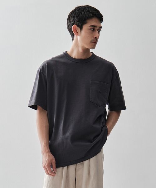 THE NORTH FACE PURPLE LABEL（ザ ノースフェイス パープルレーベル）の「【THE NORTH FACE PURPLE LABEL/ザノースフェイスパープルレーベル】8oz Field Pockt Tee/（定番）（Tシャツ/カットソー・メンズ・グレー/ホワイト/カーキ/ネイビー/ブラック/ライトグレー・M/L/XL/S）」の15枚目の写真