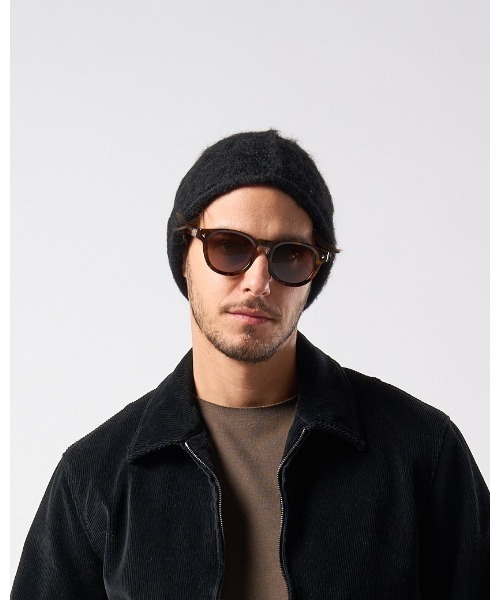 wjk(ダヴルジェイケイ)の「mohair shaggy knit beanie(ニットキャップ/ビーニー・メンズ・ブラック/ダークブラック/ブルー・FREE)」の2枚目の写真