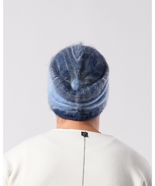 wjk(ダヴルジェイケイ)の「mohair shaggy knit beanie(ニットキャップ/ビーニー・メンズ・ブラック/ダークブラック/ブルー・FREE)」の14枚目の写真
