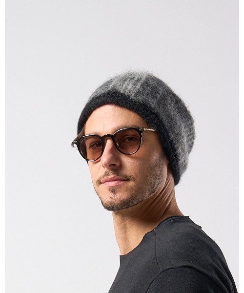 wjk(ダヴルジェイケイ)の「mohair shaggy knit beanie(ニットキャップ/ビーニー・メンズ・ブラック/ダークブラック/ブルー・FREE)」の20枚目の写真