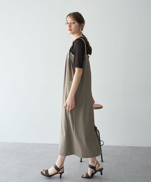 YECCA VECCA（イェッカヴェッカ）の「クルーネック5分袖シアートップス（Tシャツ/カットソー・レディース・ブラック/オフホワイト・FREE）」の21枚目の写真