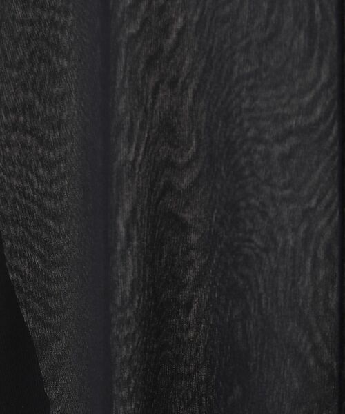 YECCA VECCA（イェッカヴェッカ）の「クルーネック5分袖シアートップス（Tシャツ/カットソー・レディース・ブラック/オフホワイト・FREE）」の6枚目の写真