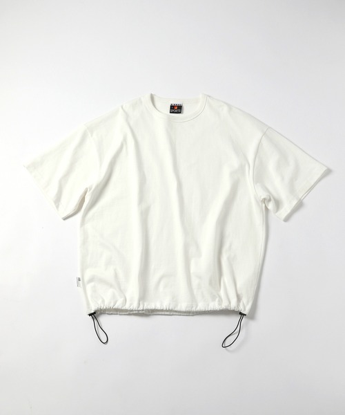 SIGNAL SPORTS（シグナルスポーツ）の「【SIGNAL SPORTS】10s/ドローストリングTシャツ（Tシャツ/カットソー・メンズ・ホワイト/ネイビー/ワインレッド・MEDIUM/LARGE）」の2枚目の写真