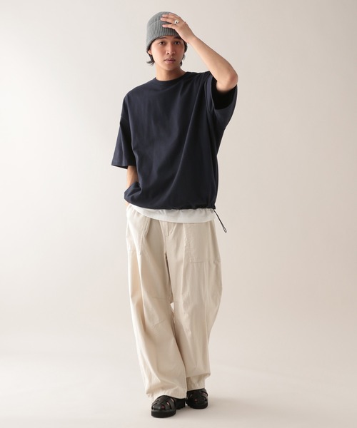 SIGNAL SPORTS（シグナルスポーツ）の「【SIGNAL SPORTS】10s/ドローストリングTシャツ（Tシャツ/カットソー・メンズ・ホワイト/ネイビー/ワインレッド・MEDIUM/LARGE）」の17枚目の写真