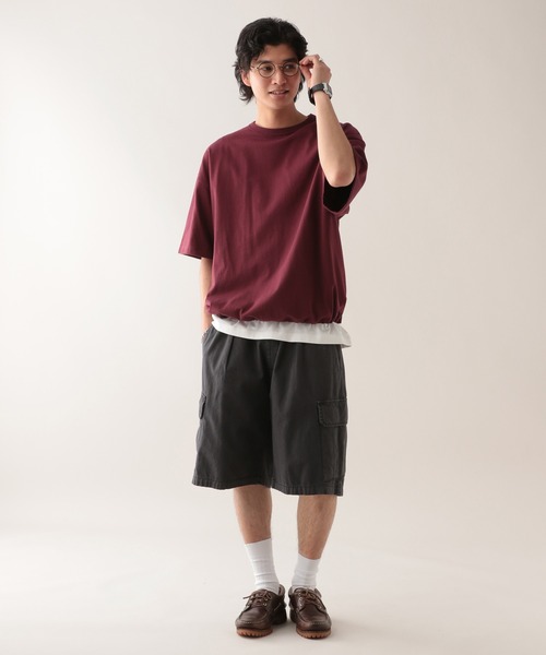 SIGNAL SPORTS（シグナルスポーツ）の「【SIGNAL SPORTS】10s/ドローストリングTシャツ（Tシャツ/カットソー・メンズ・ホワイト/ネイビー/ワインレッド・MEDIUM/LARGE）」の10枚目の写真