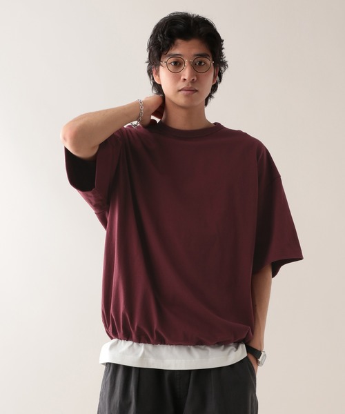 SIGNAL SPORTS（シグナルスポーツ）の「【SIGNAL SPORTS】10s/ドローストリングTシャツ（Tシャツ/カットソー・メンズ・ホワイト/ネイビー/ワインレッド・MEDIUM/LARGE）」の15枚目の写真