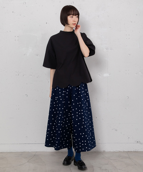 POU DOU DOU（プードゥドゥ）の「ランダムドットプリントキュロット（その他パンツ・レディース・スミクロ/ネイビー・M）」の11枚目の写真