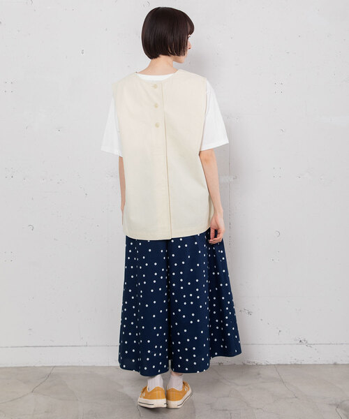 POU DOU DOU（プードゥドゥ）の「ランダムドットプリントキュロット（その他パンツ・レディース・スミクロ/ネイビー・M）」の19枚目の写真