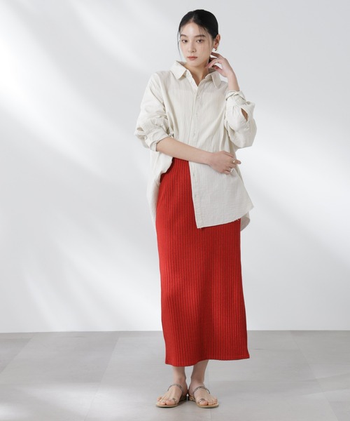 RITA ROW(リタロウ)の「RITA ROW/FLAIR SKIRT(スカート・レディース・レッド・S)」の8枚目の写真