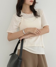 ホルターネックシアーレイヤードTシャツ