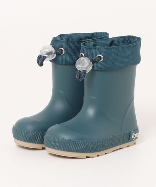 igor（イゴール）の「YOGI DK CUELLO（レインシューズ・キッズ・ナチュラル/オレンジ系その他/スモークピンク/カーキ/ライトインディゴブルー・12.5㎝/14.5㎝/16.5cm/12cm/13cm/14cm/15cm/16cm/17cm/19cm/14.5cm）」の3枚目の写真