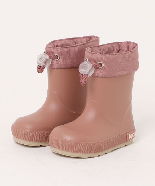 igor（イゴール）の「YOGI DK CUELLO（レインシューズ・キッズ・ナチュラル/オレンジ系その他/スモークピンク/カーキ/ライトインディゴブルー・12.5㎝/14.5㎝/16.5cm/12cm/13cm/14cm/15cm/16cm/17cm/19cm/14.5cm）」の4枚目の写真