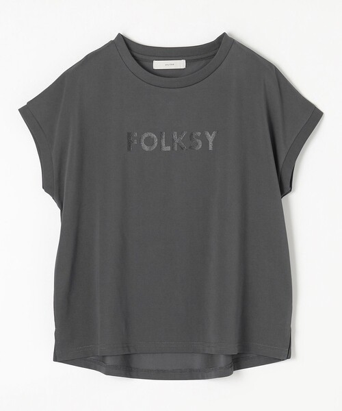 ANY(エニィ)の「グリッタープリントロゴTシャツ(Tシャツ/カットソー・レディース・グレー系/アイボリー系/ベージュ系・4)」の16枚目の写真