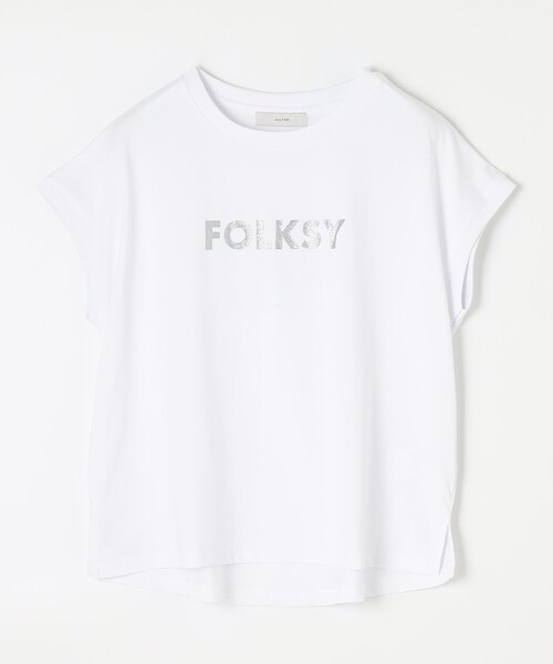 ANY(エニィ)の「グリッタープリントロゴTシャツ(Tシャツ/カットソー・レディース・グレー系/アイボリー系/ベージュ系・4)」の17枚目の写真