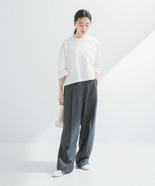 URBAN RESEARCH（アーバンリサーチ）の「『イージーケア』ワイドギャザースラックス（その他パンツ・レディース・チャコールグレー/ネイビー・36/38/40）」の11枚目の写真