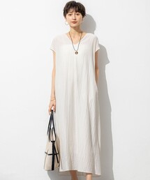 23区（ニジュウサンク）の「【SLOW/一部店舗限定】ナチュラルピケワッシャー ワンピース（ワンピース）」