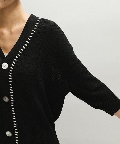 セール】ペーパーシルクMIXカーディガン（カーディガン/ボレロ）｜ADAM