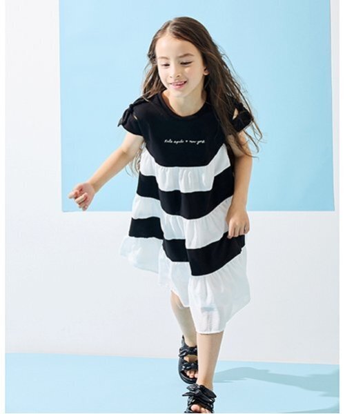 【新品】kate spade kids 袖 切替 ワンピース 150 黒 新品】kate spade kids 袖 切替 ワンピース 150 黒 - メルカリ
