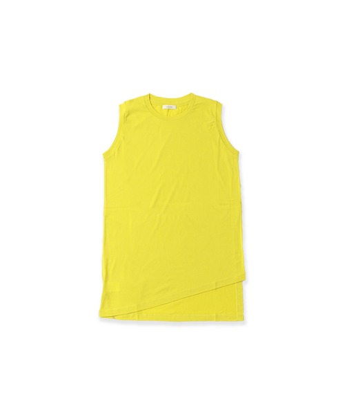 ESLOW(エスロー)の「ESLOW/エスロー SLIT TANKTOP スリット タンクトップ 秋服 冬服(タンクトップ・レディース・チャコール/イエロー/ホワイト/ブラウン・FREE)」の4枚目の写真
