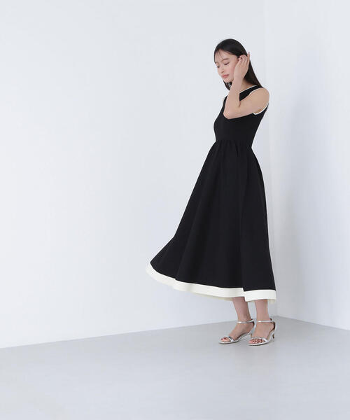 セール】◇【Oggi8月号掲載】バイカラーニュアンスネックニット