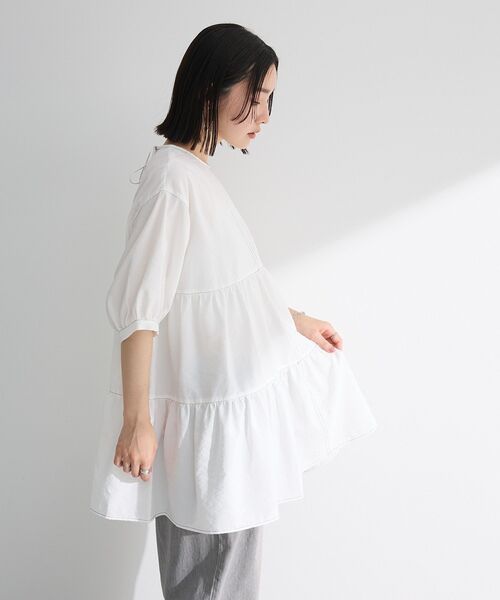 セール】・ELENCARE DUE ティアードチュニック（チュニック